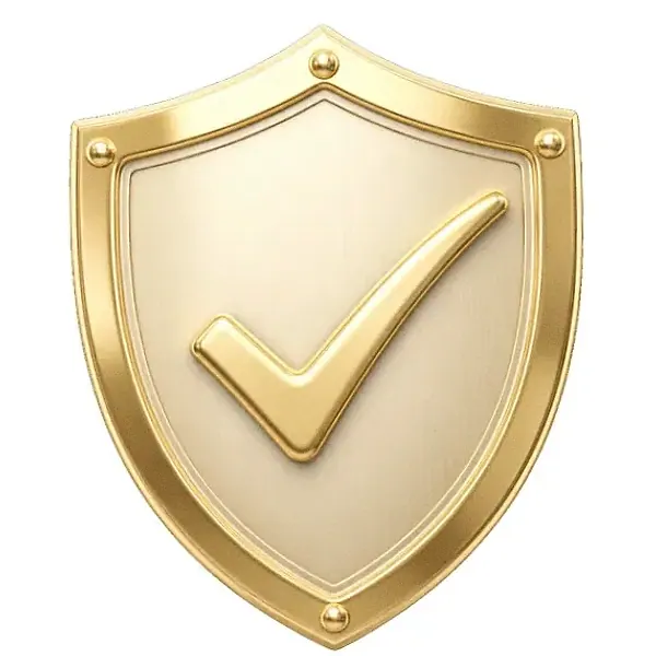 Checkmark shield — Bof