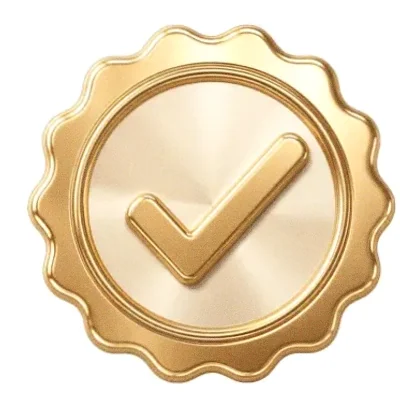 Checkmark badge — Bof