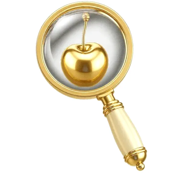 Cherry magnifying glass — Bof