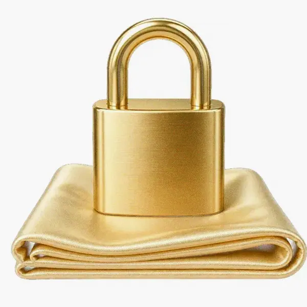 Padlock on folded cloth — Bof