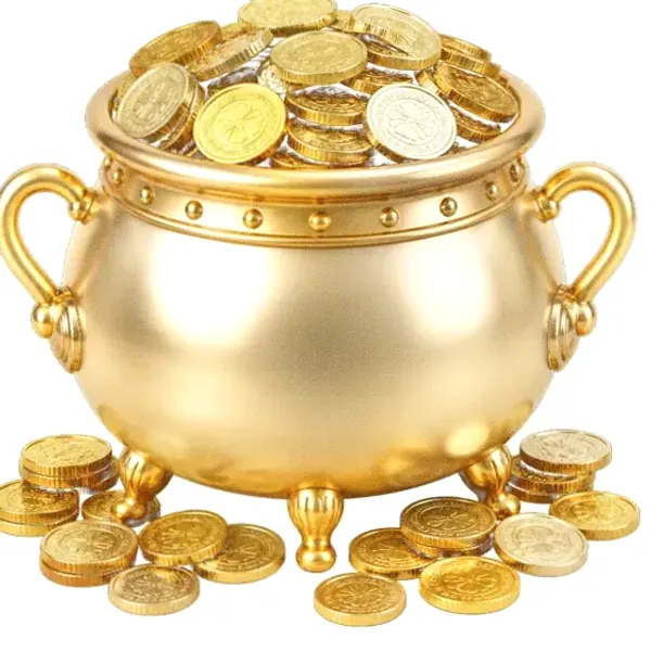 Coin-filled cauldron — Bof