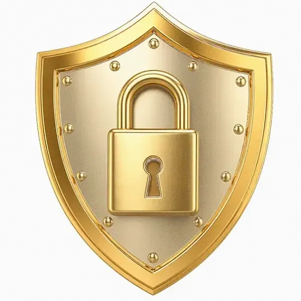 Shield with padlock — Bof